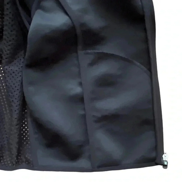 FABLETICS Tia Bomber Jacket Size M Black Neoprene Floral Print Pockets M… - Picture 6 of 11